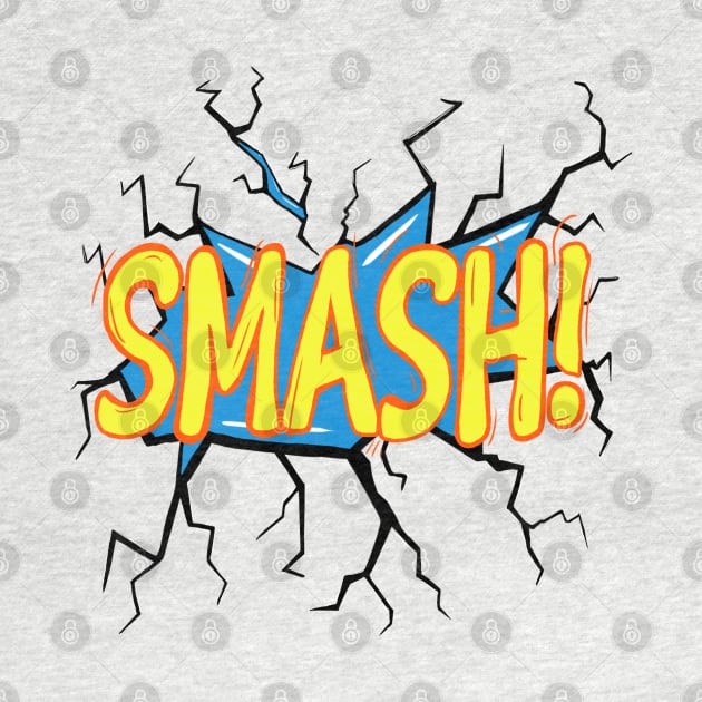 Smash! Comic inspired design by chris_hinton_studios